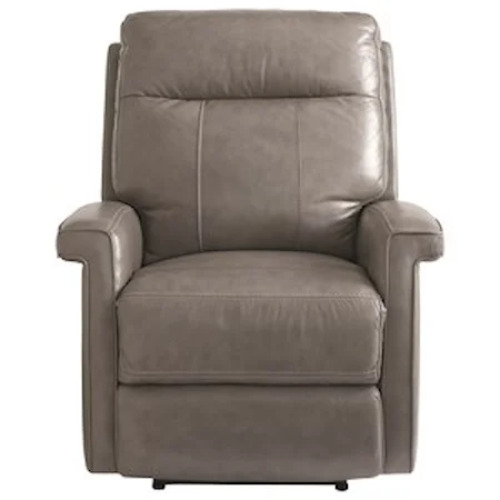Contemporary Lay-Flat Wallsaver Power Recliner with USB Port and Power Headrest